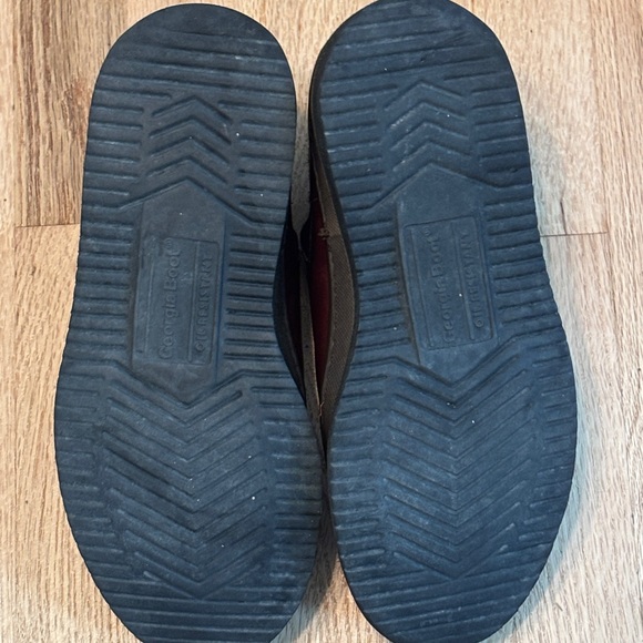 Georgia Boot Rich Brown Leather Ankle Booties - Picture 5 of 7